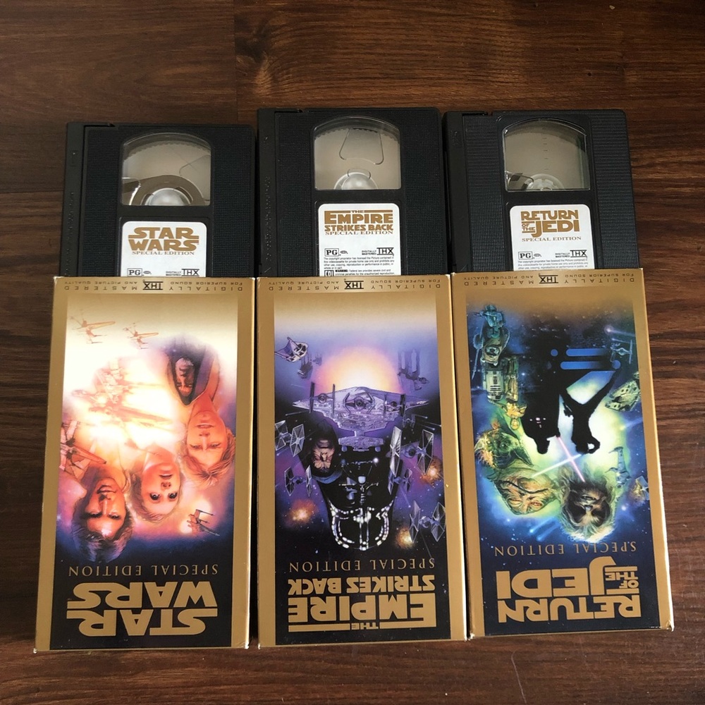 ☀Vintage 1997 Star Wars Special Trilogy VHS Boxed Set